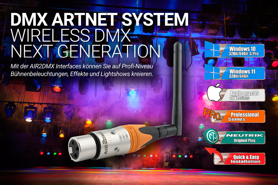 AIR2DMX Wireless ArtNet Next-Gerneration